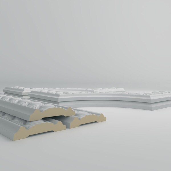 Ekena Millwork 28-in. W x 72-in. H Caputo Egg & Dart Panel Moulding Kit Single Panel - PMLKCA28X72A