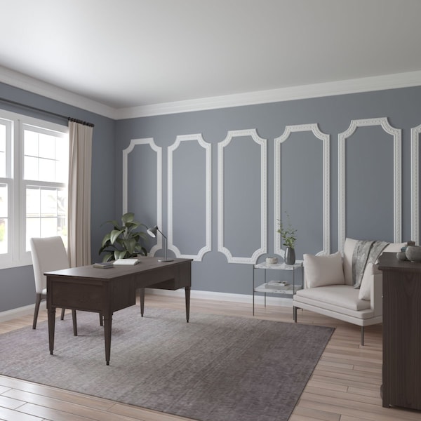 Ekena Millwork 28-in. W x 72-in. H Caputo Egg & Dart Panel Moulding Kit Single Panel - PMLKCA28X72A