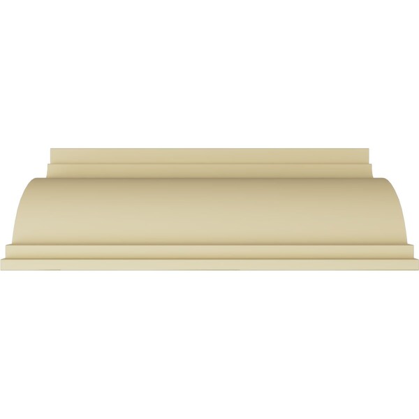 Ekena Millwork 9"H x 11 3/4"P x 14 1/4"F x 94 1/2"L Claremont Smooth Crown Moulding - MLD09X12X14CL