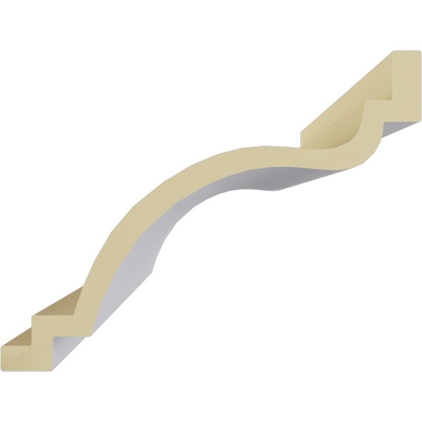 Ekena Millwork 9"H x 11 3/4"P x 14 1/4"F x 94 1/2"L Claremont Smooth Crown Moulding - MLD09X12X14CL
