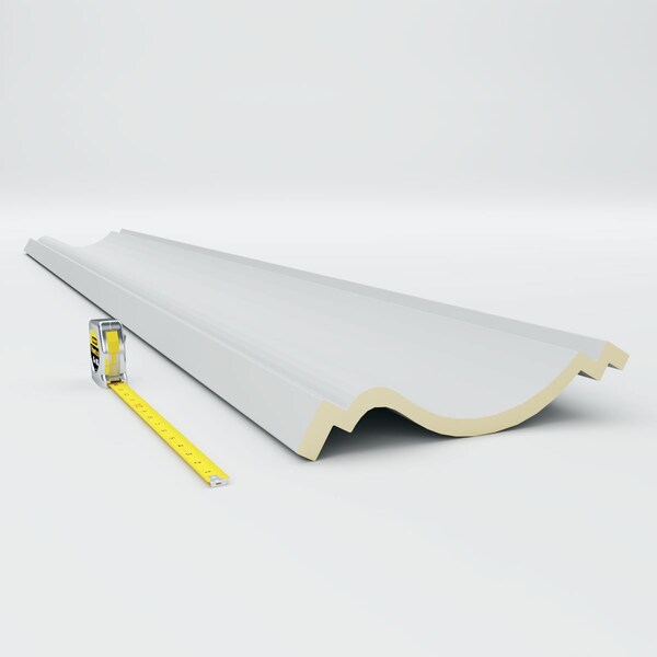 Ekena Millwork 9"H x 11 3/4"P x 14 1/4"F x 94 1/2"L Claremont Smooth Crown Moulding - MLD09X12X14CL