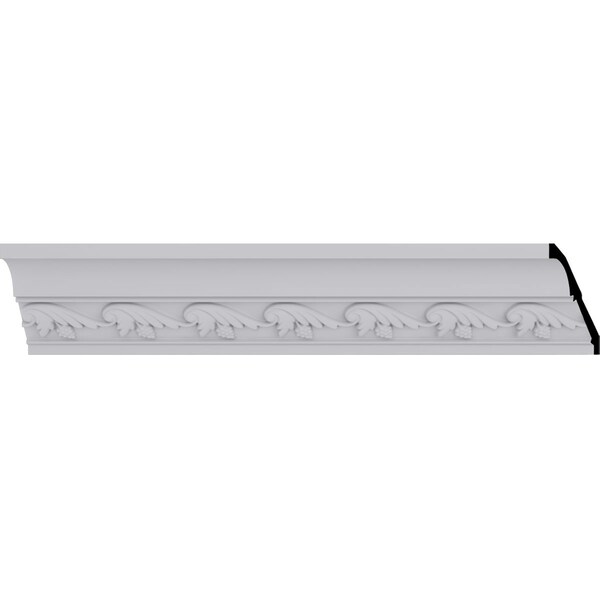 Ekena Millwork 2 3/4"H x 2 1/2"P x 3 5/8"F x 94 1/2"L, (2" Repeat), Tristan Crown Moulding - MLD02X02X03TN