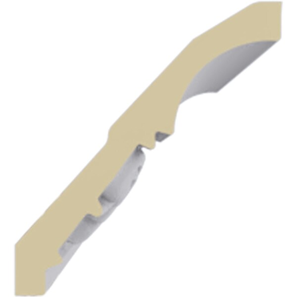 Ekena Millwork 2 3/4"H x 2 1/2"P x 3 5/8"F x 94 1/2"L, (2" Repeat), Tristan Crown Moulding - MLD02X02X03TN