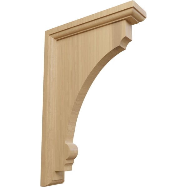 Ekena Millwork 2 1/2"W x 8"D x 12"H Extra Large Thompson Wood Bracket, Cherry - BKTW02X08X12TMCH