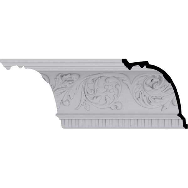 Ekena Millwork 8 5/8"H x 8 1/8"P x 11 3/4"F x 94 1/2"L, (13" Repeat), Harvest Cove Crown Moulding - MLD08X08X11HA