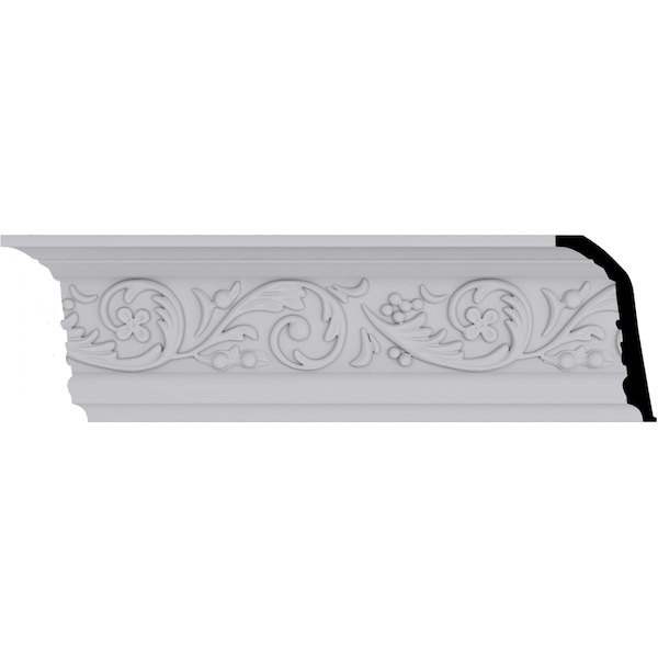 Ekena Millwork 4 3/8"H x 2 3/8"P x 5"F x 94 1/2"L Melchor Crown Moulding - MLD04X02X05ML