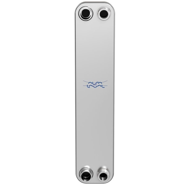 Alfa Laval Brazed Plate Heat Exchanger, AISI 316L, Stainless Steel, 30 Plates -Domestic Heating 300k BTU - CB60-30H
