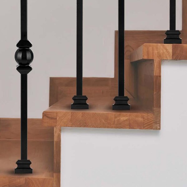 Nuvo Iron in Interior Baluster Railing Decorative Shoes, 12PK - SQISS-12IP