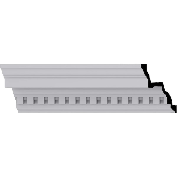 Ekena Millwork 6 3/8"H x 7 3/4"P x 9 7/8"F x 94 1/2"L Dentil Crown Moulding - MLD06X08X10DE