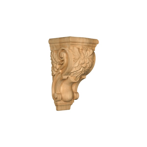 Osborne Wood Products 14 1/4 x 7 1/4 x 7 1/4 Large Acorn Corbel in Rubberwood (pa - 891876RW