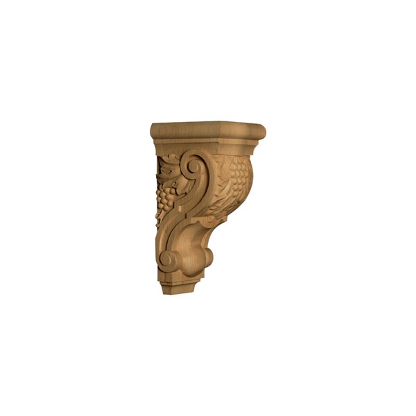 Osborne Wood Products 10 1/4 x 5 x 5 1/4 Traditional Grape Corbel in Rubberwood ( - 891963RW