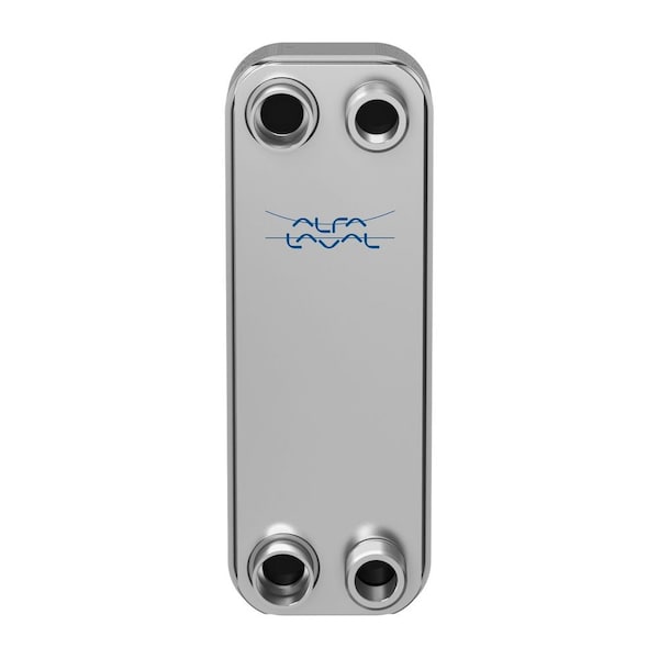 Alfa Laval 100 Stainless Steel Plate Heat Exchanger, AISI 316L, 30 Plates, Single Circuit, 1 Thread Port - ALFANOVA 27-30H