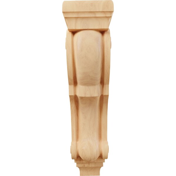Ekena Millwork 9"W x 10"D x 34"H Super Jumbo Traditional Wood Corbel, Red Oak - CORW09X10X34TRRO