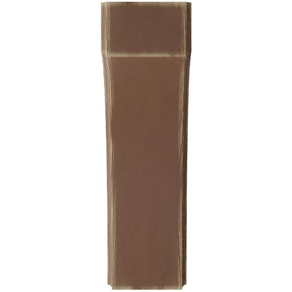 Ekena Millwork 3 1/2"W x 8"D x 12"H Clarksville Wood Vintage Decor Bracket, Weathered Brown - BKTWD04X08X12CVBR