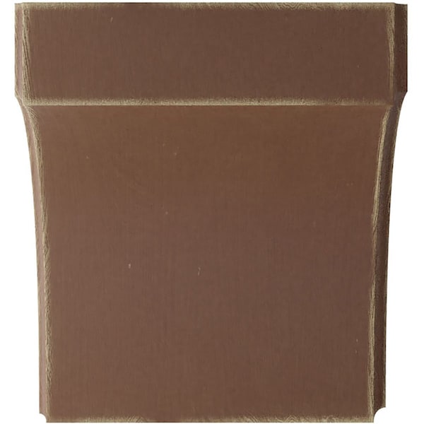 Ekena Millwork 5 1/4"W x 4"D x 6"H Clarksville Wood Vintage Decor Bracket, Weathered Brown - BKTWD05X04X06CVBR