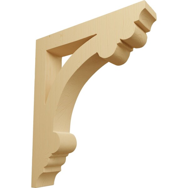 Ekena Millwork 1 1/2"W x 7 1/2"D x 9"H Small Ellis Wood Corbel, Alder - CORW02X08X09ELAL
