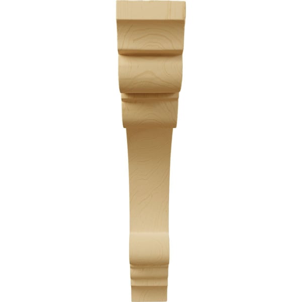 Ekena Millwork 1 1/2"W x 7 1/2"D x 9"H Small Ellis Wood Corbel, Alder - CORW02X08X09ELAL