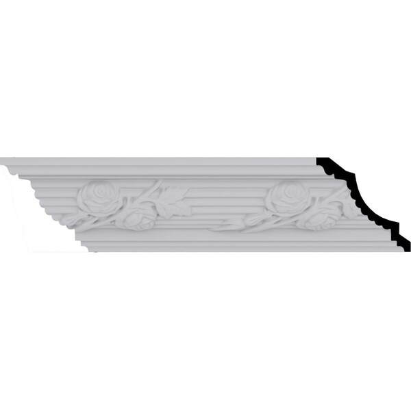Ekena Millwork 4 1/4"H x 4 1/4"P x 6"F x 94 1/2"L, (7 7/8" Repeat), Winston Crown Moulding - MLD04X04X06WN