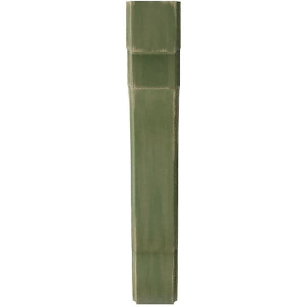 Ekena Millwork 1 3/4"W x 8 1/2"D x 11"H Bedford Wood Vintage Decor Bracket, Restoration Green - BKTWD02X09X11BEGR