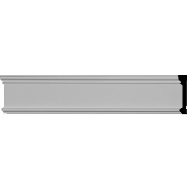 Ekena Millwork 3 1/8"H x 5/8"P x 94 1/2"L Pierced Moulding Backplate, fits Pierced Moulding Heights 2" and under - PIR03X00BP
