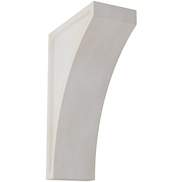 Ekena Millwork 3"W x 6 1/2"D x 10"H Large Lawson Wood Vintage Decor Corbel, Chalk Dust White - CORWD03X06X10LWWH