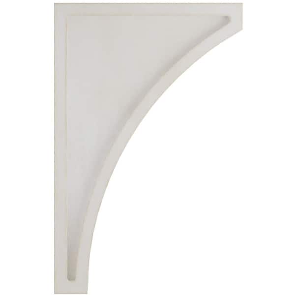 Ekena Millwork 3"W x 6 1/2"D x 10"H Large Lawson Wood Vintage Decor Corbel, Chalk Dust White - CORWD03X06X10LWWH