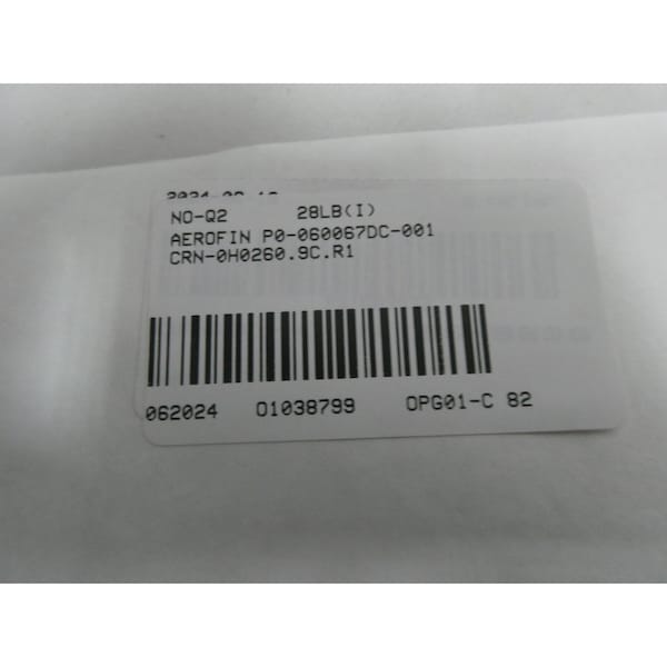 Aerofin OTHER HEAT EXCHANGER - P0-060067DC-001 CRN-0H0260.9C.R1