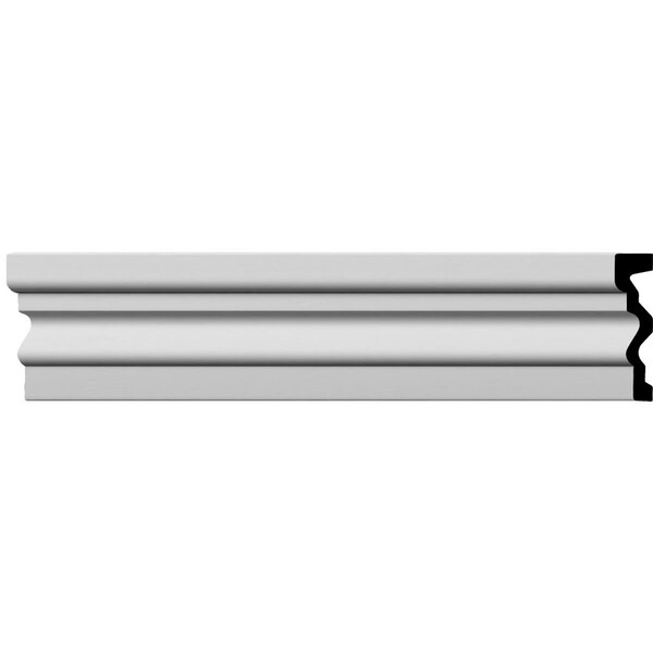 Ekena Millwork Panel Molding, Urethane, 94-1/2 in L, 6 in H - PML06X02PN-2