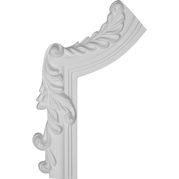Ekena Millwork 7"W  x 11"H x  3/4"P Hillsborough Panel Moulding Corner, Left (matches moulding PML01X01HI) - PML07X11HI-L