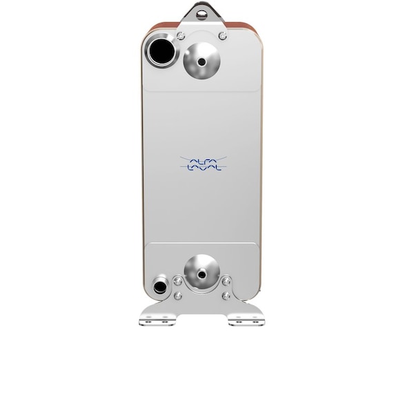 Alfa Laval Brazed Plate Heat Exchanger, AISI 316L, Stainless Steel, Copper, 80 Plates - Subcooler - 720k BTU - ACH-500EQ-80H-F