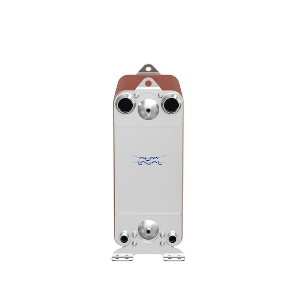 Alfa Laval Brazed Plate Heat Exchanger, AISI 316L, Stainless Steel, 150 Plates-Dual Circuit Evaporator 1,980k BTU - ACH502DQ-150AH-F