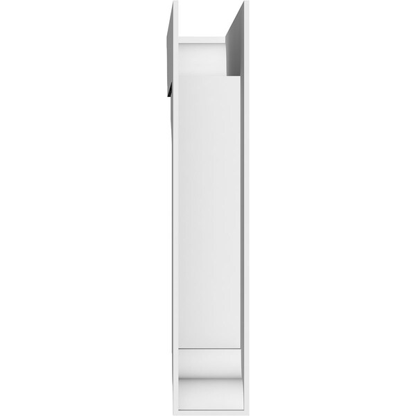 Ekena Millwork Standard Thorton Architectural Grade PVC Bracket with Traditional Ends, 5"W x 30"D x 30"H - BKTP05X30X30THR01