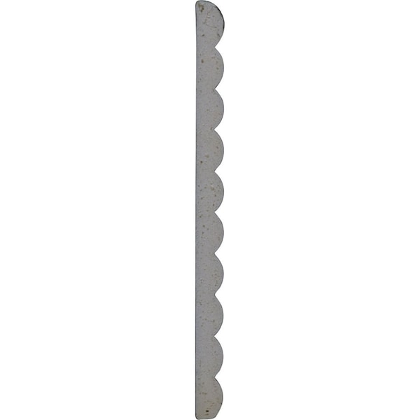 Ekena Millwork 4"H x 3/8"P x 94 1/2"L Fluted Panel Moulding - MLD04X00FT
