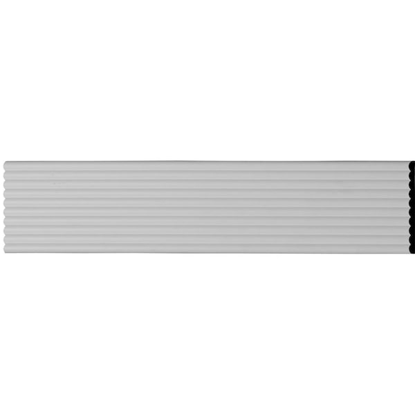 Ekena Millwork 4"H x 3/8"P x 94 1/2"L Fluted Panel Moulding - MLD04X00FT