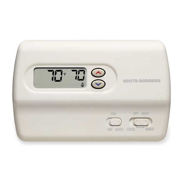 White-Rodgers Classic 80 Series Thermostats, 2 H, 1 C, Hardwired, 20/30VAC - 01F89 211S1