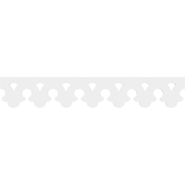 Ekena Millwork Mulberry Architectural Grade PVC Running Trim, 8"H x 5/8"P x 48"L - RUNP08X0625X48MUL