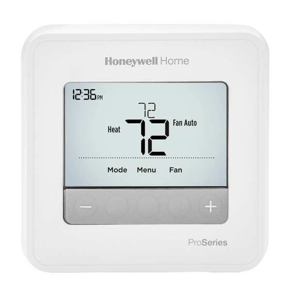 Honeywell Home Programmable Thermostat, 7, 5-2, 5-1-1 Programs, 1 H, 1 C, Wall Mount, Hardwired/Battery, 20/30VAC - TH4110U2005/U
