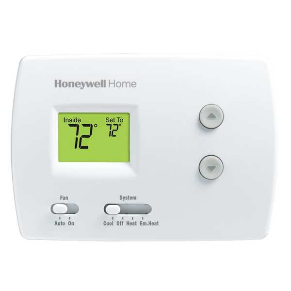 Honeywell Home Low Voltage Thermostat, 2 H, 1 C, Hardwired/Battery, 20/30VAC - TH3210D1004