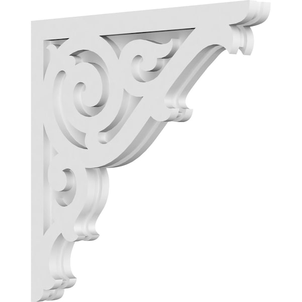 Ekena Millwork Athens Architectural Grade PVC Corbel, 1 7/8"W X 18"D X 18"H - CORP01X18X18AT