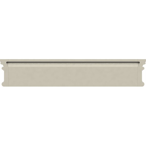 Ekena Millwork 43" Bottom Width x 44 1/8" Top Width x 3 1/2"H x 7/8"P Bedford Crosshead - CRH03X43BE