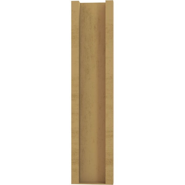 Ekena Millwork 5 1/2-in W x 12-in D x 24-in H Funston Slat Rough Cedar Woodgrain TimberThane Outlooker, Primed Tan - OUTUR055X12X24FST24RCPR