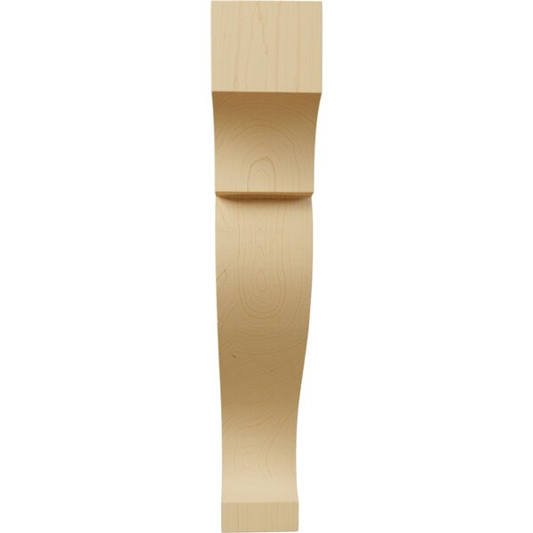 Ekena Millwork 1 3/4"W x 6"D x 10"H Small Rockport Wood Corbel, Alder - CORW02X06X10RKAL