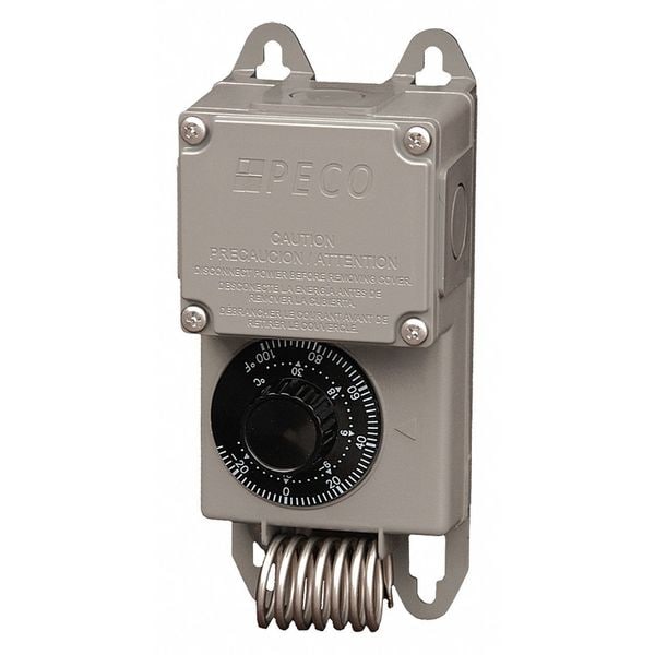 Peco Industrial NEMA 4X Thermostat, See Install Instructions, -30 Degrees to 100 Degrees F, SPDT - TF115-023