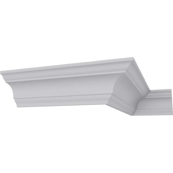 Ekena Millwork 1 3/4"H x 1 3/4"P x 2 5/8"F x 94 1/2"L Traditional Smooth Crown Moulding - MLD01X01X02TR