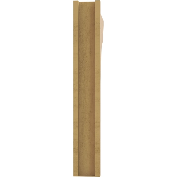 Ekena Millwork 5 1/2-in W x 28-in D x 36-in H Funston Slat Rough Cedar Woodgrain TimberThane Outlooker, Primed Tan - OUTUR055X28X36FST24RCPR