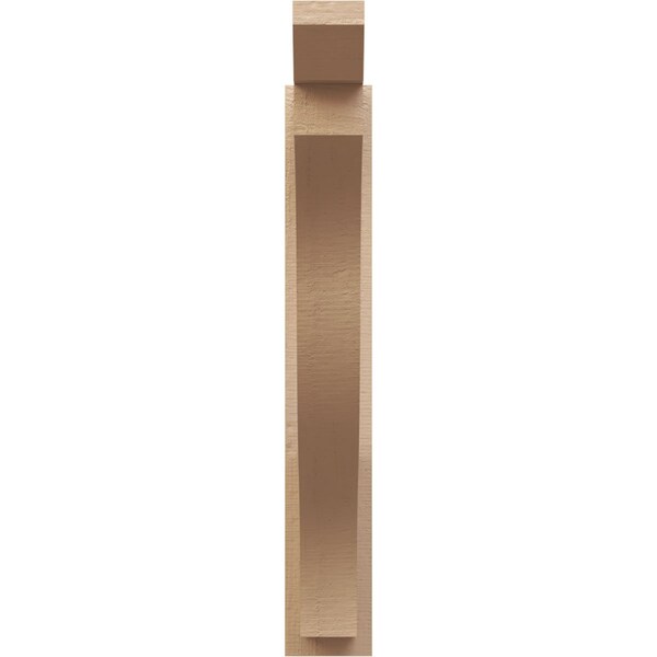 Ekena Millwork 5 1/2-in W x 28-in D x 36-in H Funston Slat Rough Cedar Woodgrain TimberThane Outlooker, Primed Tan - OUTUR055X28X36FST24RCPR
