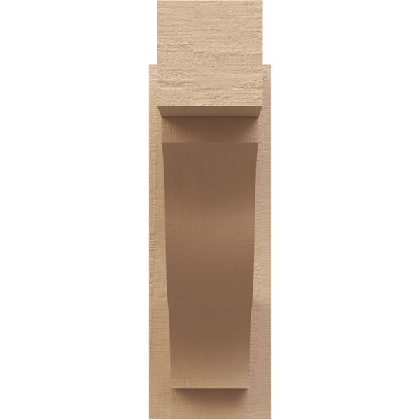 Ekena Millwork 5 1/2-in W x 16-in D x 16-in H Funston Block Rough Cedar Woodgrain TimberThane Outlooker, Primed Tan - OUTUR055X16X16FST44RCPR