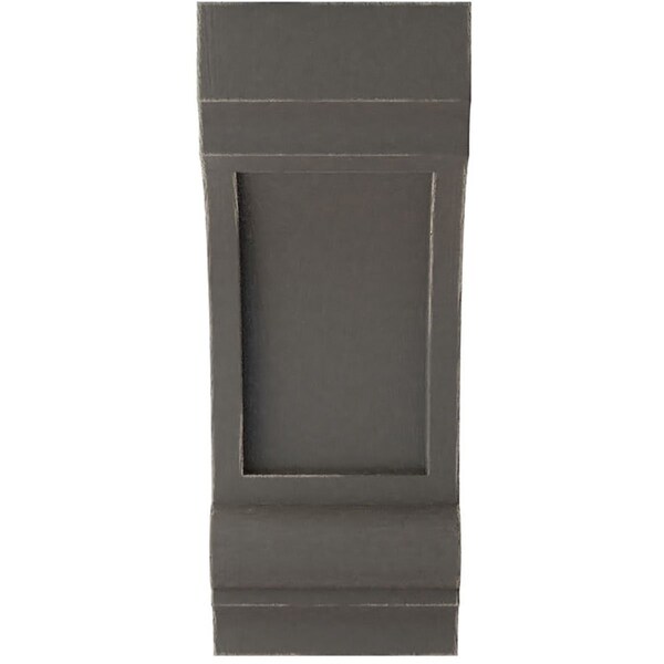 Ekena Millwork 4 3/4"W x 6"D x 12"H Diane Recessed Wood Vintage Decor Corbel, Reclaimed Grey - CORWD05X06X12DIGY