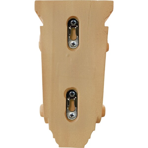 Ekena Millwork 4"W x 2 1/2"D x 7 1/2"H Cole Pilaster Wood Corbel, Red Oak - CORW04X02X07CORO