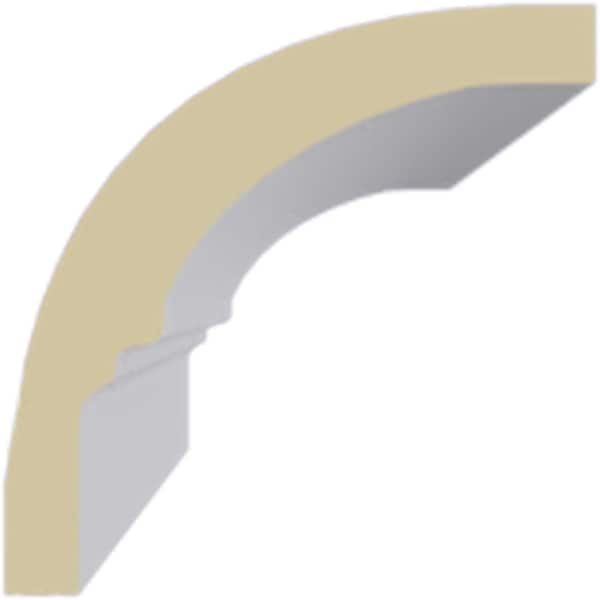 Ekena Millwork 1 1/2"H x 1 1/2"P x 2 1/4"F x 94 1/2"L Bedford Smooth Mini Crown Moulding - MLD01X01X02BE